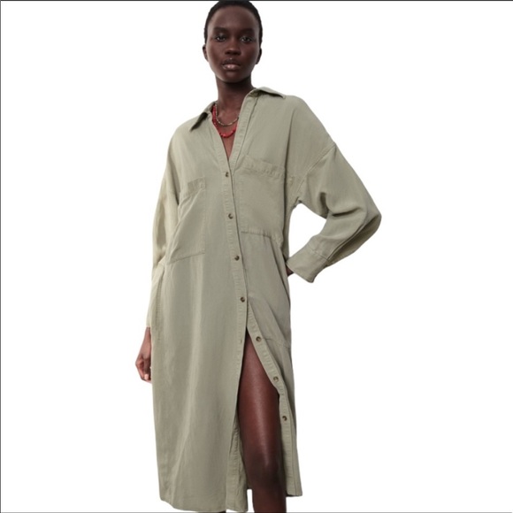 SHIRT DRESS WITH POCKETS
GREEN - REF. 4043/053 - Picture 2 of 10